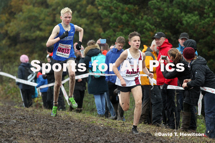 Boys under-15s, National Cross Country Relay Champs., Berry Hill Park, Mansfield.  Photo: David T. Hewitson/Sports for All Pics